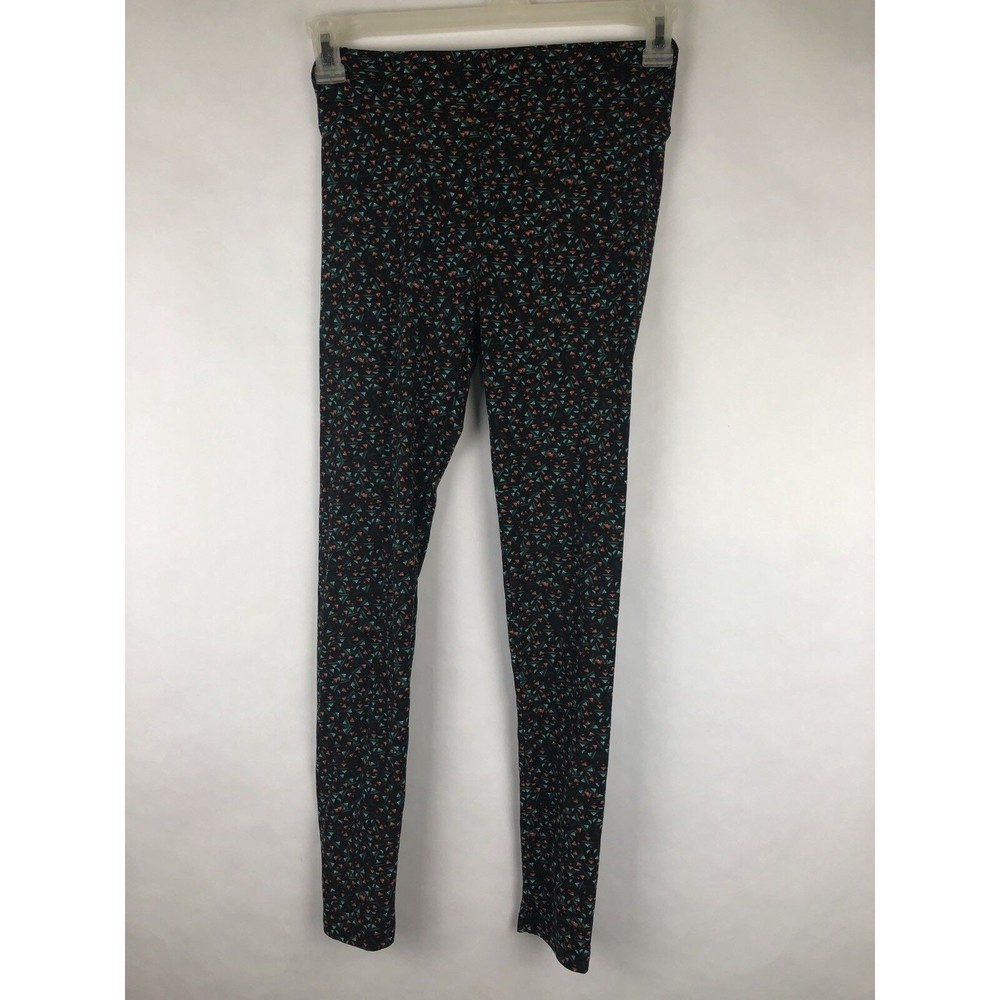 Lularoe Womens Leggings Soft Green Red One Size